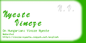 nyeste vincze business card